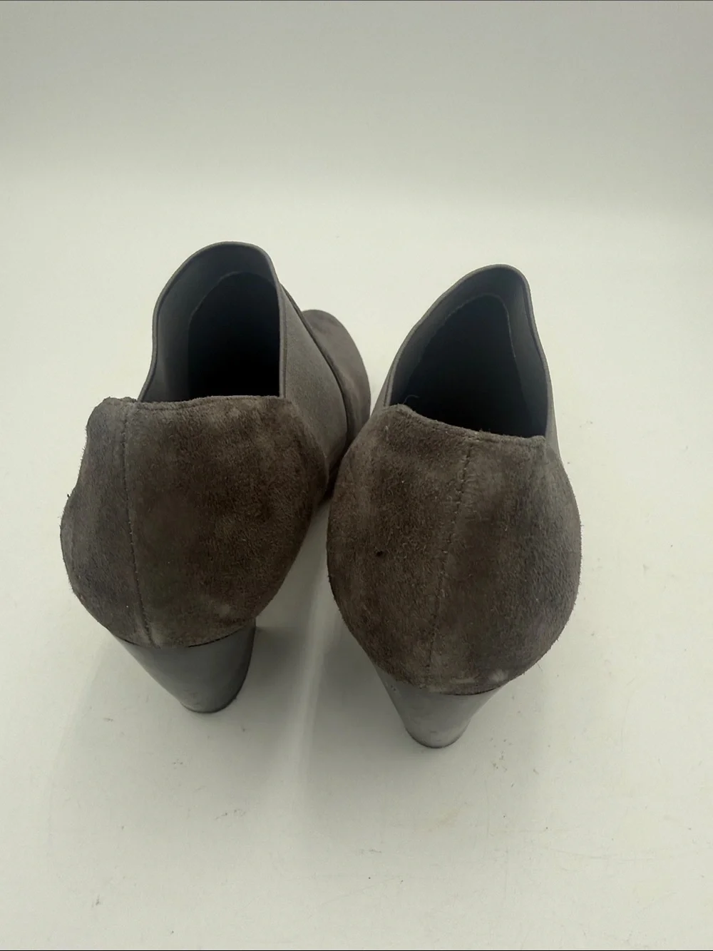 Vaneli Women’s Suede Ankle Booties Dark Gray women 9M casual office fall winter